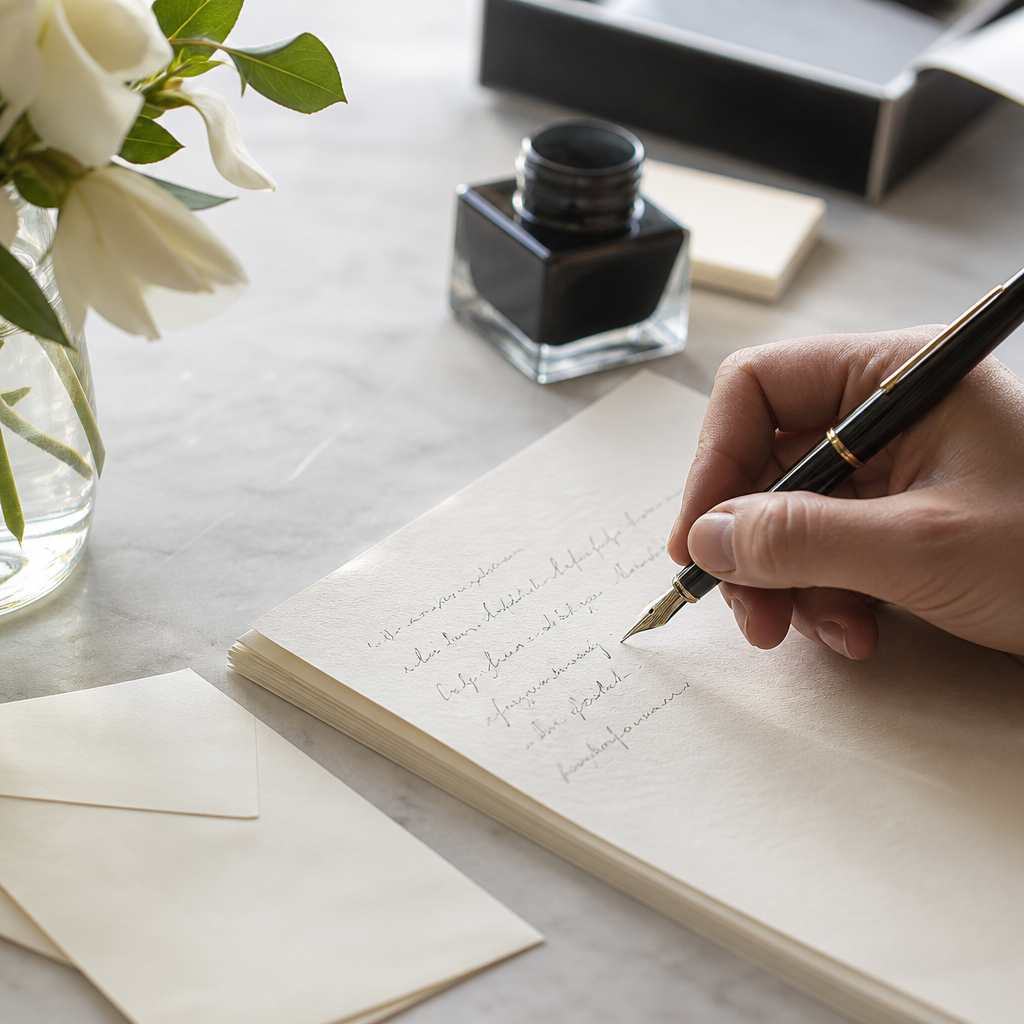 Writing a thoughtful note
